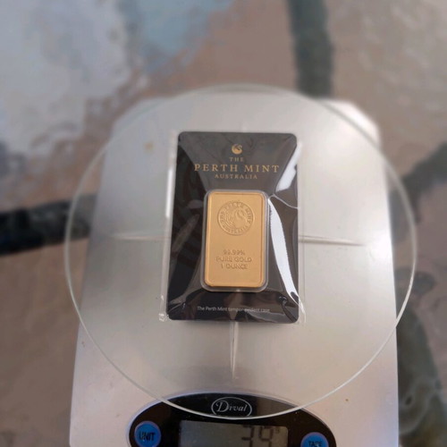Perth Mint gold bar from Australia new