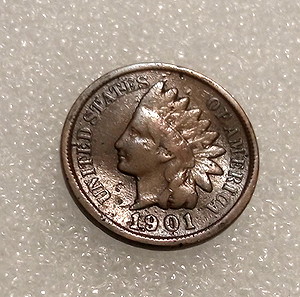 Indian head cent 1901 USA