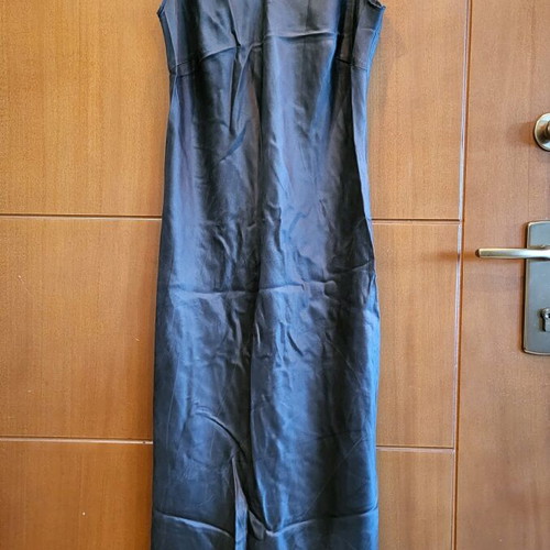 ZARA Silk Dress Like New, Grey-Khaki