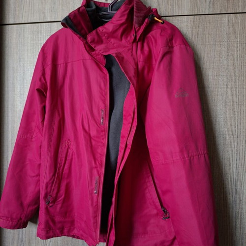 McKinley fuchsia jacket used, size M 38 10, detachable fleece lining