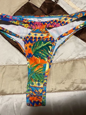 Swimwear bottom new, high-waisted, size Large