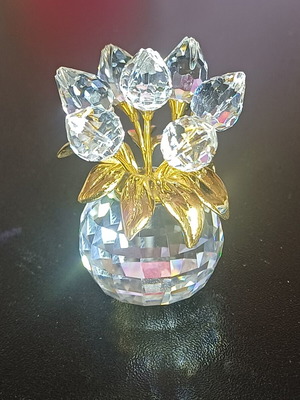 Swarovski Crystal Memories Tulips Gold vintage συλλεκτικό κρυστάλλινο διακοσμητικό