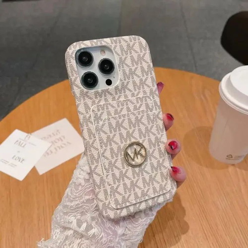 Michael Kors Eco Leather Case for iPhone 11 to 17 New