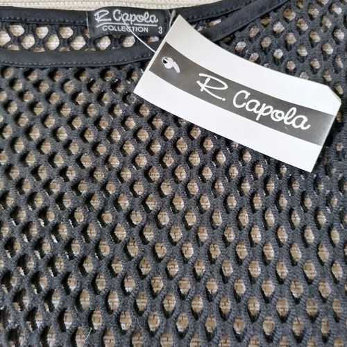 R.Capola mesh blouse new size S/M, black