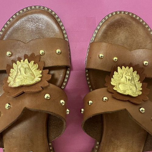 Sofia Manta sandals like new, size 37, beige leather