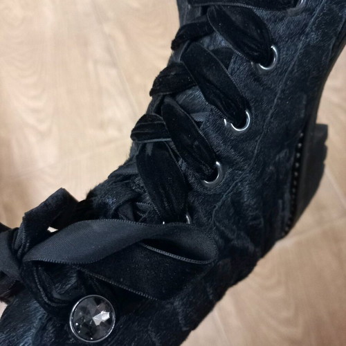 Apepazza ankle boots used, leather, size 39, 6cm heel