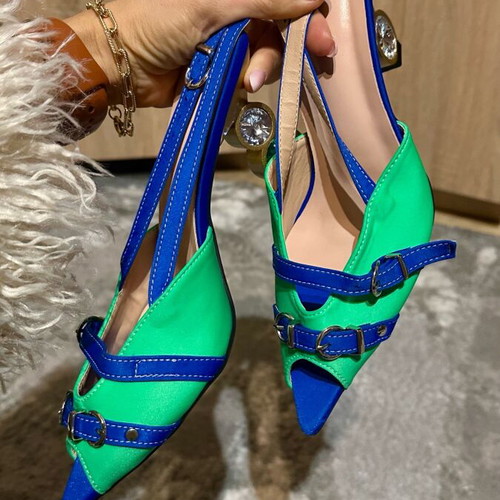 Pumps new size 39 blue and green