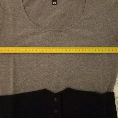 H&M short fitted dress two-tone grey/black like new