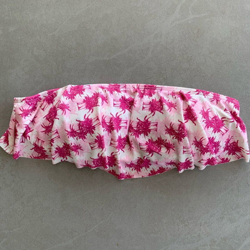 Pretty Me pink palm tree bikini set like new