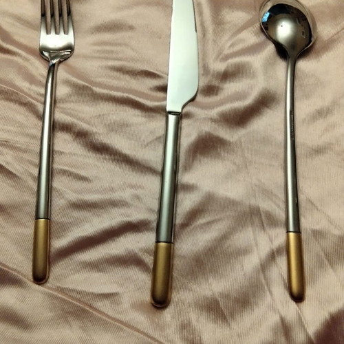 Villeroy & Boch Ella Gold plated cutlery set 3pcs new