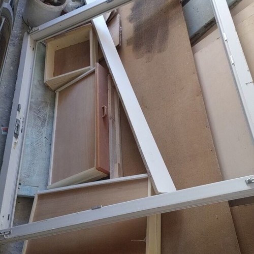 2 PVC Veka window frames