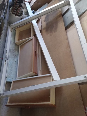 2 PVC Veka window frames