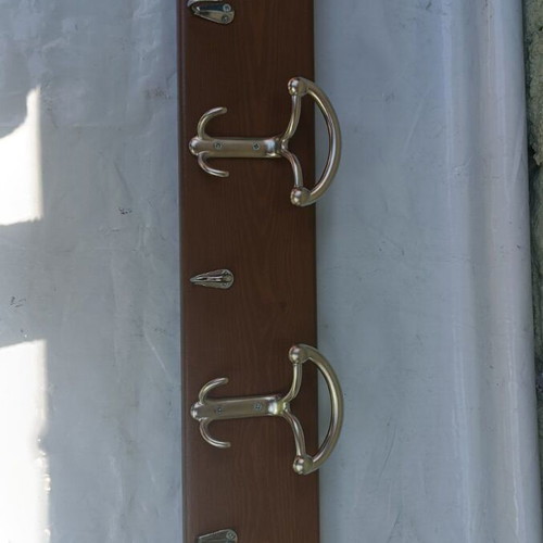 Handmade wooden coat rack 80cm for home entrance and halls