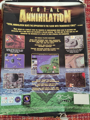 Total Annihilation PC CD game μεταχειρισμένο, 2 δίσκοι, 1997