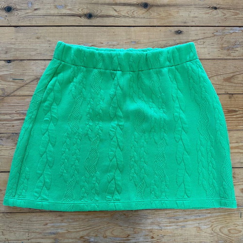 Zara women's knitted skirt green like new, small