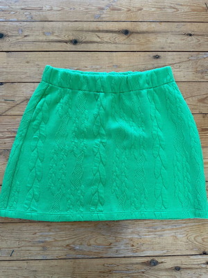 Zara women's knitted skirt green like new, small