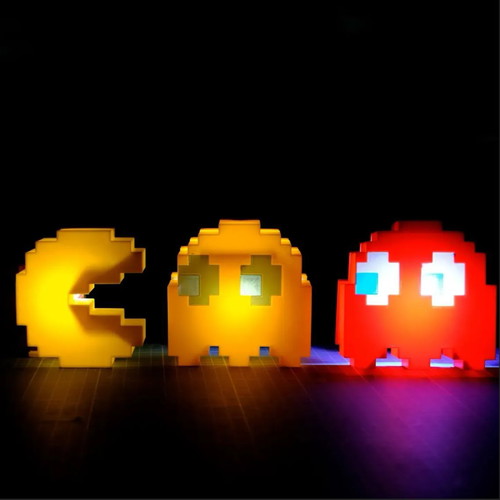 Retro Gaming Pac-Man and Ghosts Lamps new 3D print