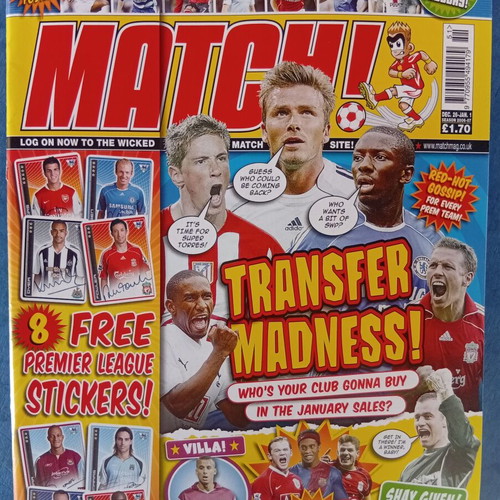 Match Football Magazine Issue 26 1/1/2007 like new, Manchester City poster