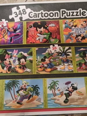 Mickey puzzle used 348 pieces Trefl