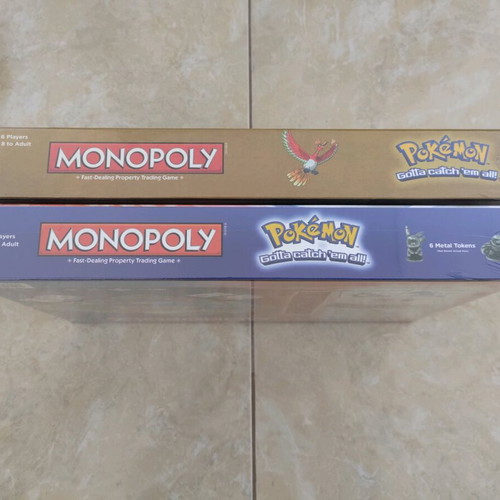 Monopoly Pokemon Kanto Edition and Johto Edition new, sealed