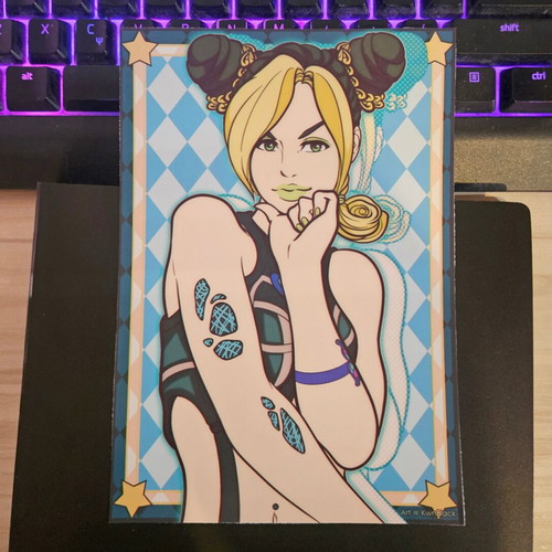 Jolyne Cujoh poster from JoJo's Bizarre Adventure custom made on order
