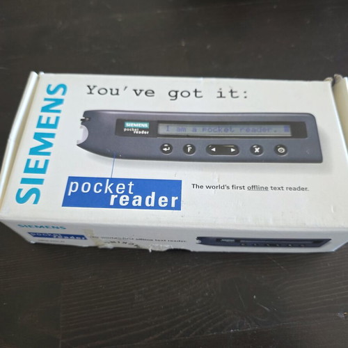 Siemens Pocket Reader used, complete in box, vintage OCR device