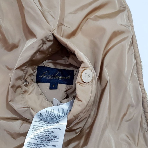 Luisa Spagnoli women's puffer jacket like new, beige, size S-M