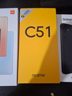 Redmi Note 10 Pro, Samsung Galaxy A55 5G, Realme C51 original phone boxes