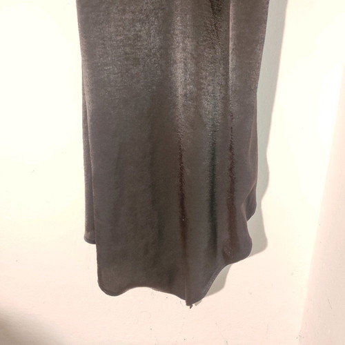 Stradivarius Black Satin Asymmetrical Dress used size M