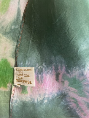 Silk scarf new, green