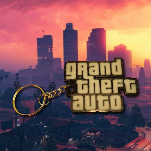 GTA keychain new before GTA 6 available in various colors