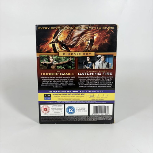 The Hunger Games Catching Fire and The Hunger Games 2-Movie Set Blu-ray like new with subtitles