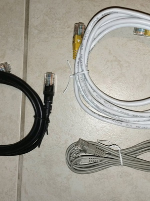 Ethernet (LAN) network cables new for PC, laptops, routers