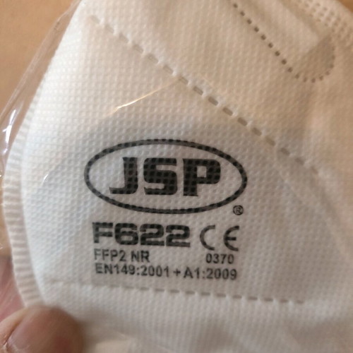 JSP F622 FFP2 Protective Mask with Valve, new, pack of 30
