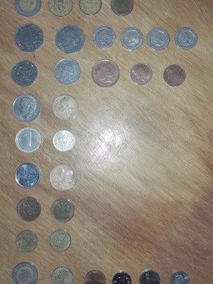 Νομίσματα μεταχειρισμένα, πακέτο 31 τεμαχίων από διάφορες χώρες