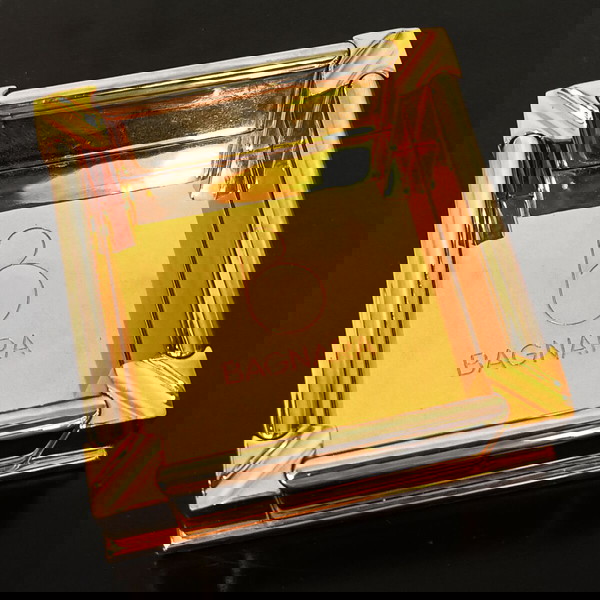 Βagnara βαρύ μεταλλικό τασάκι 10x10x3,5cm.