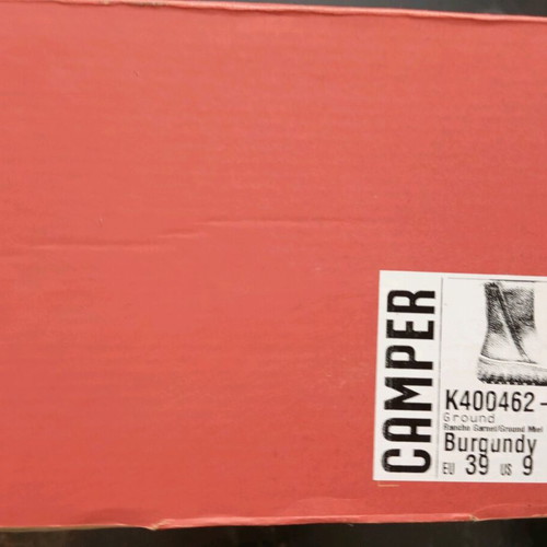 Camper boots burgundy leather like new, size 39/39.5