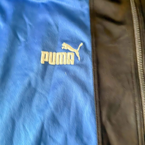 Puma Vintage Track Jacket Medium Blue Black White like new