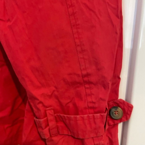 Zara Trafaluc red hooded rain jacket used size M