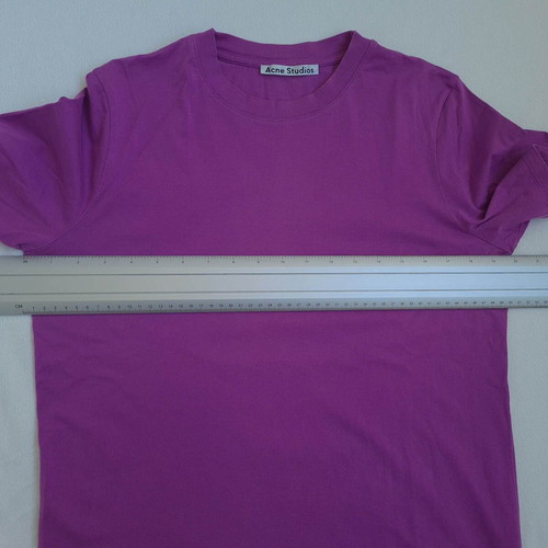 Acne Studios women's designer T-shirt size M, 100% cotton, like new, purple