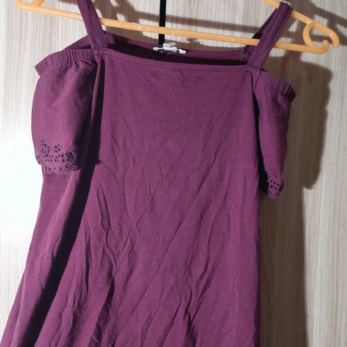 Esprit burgundy blouse with unique sleeves like new, size S/M