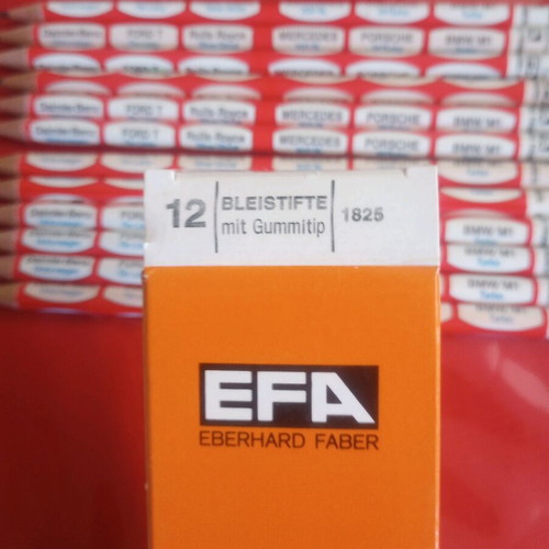 Eberhard Faber vintage μολύβια με σχέδια αυτοκινήτων, καινούργια, πακέτο 12