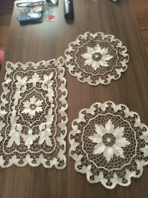 Handmade doilies with elegant design
