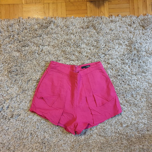 Fuchsia Linen Shorts Small