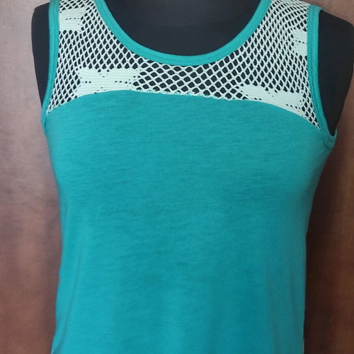 Exotica Sleeveless Tunic Top Like New With Double-Face Design