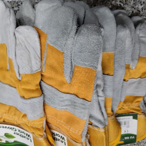 Work gloves reinforced set of 3 pieces