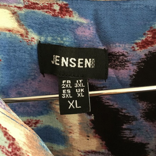 Jensen retro vintage colourful viscose shirt XL