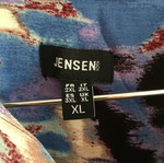 Jensen retro vintage colourful viscose shirt XL