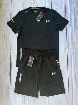 Σετ Under Armour ολόμαυρο αντανακλαστικό καινούργιο, μέγεθος large