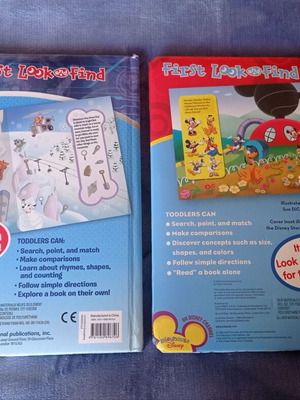 Paw Patrol and Mickey Mouse Look & Find books used, English